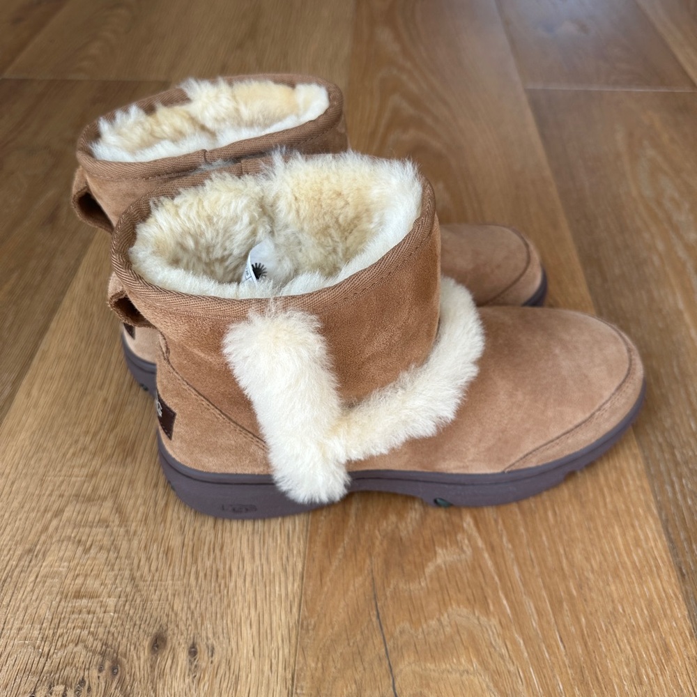 UGG Sunburst Mini Shearling-Lined Ankle Boots - Picture 2 of 5